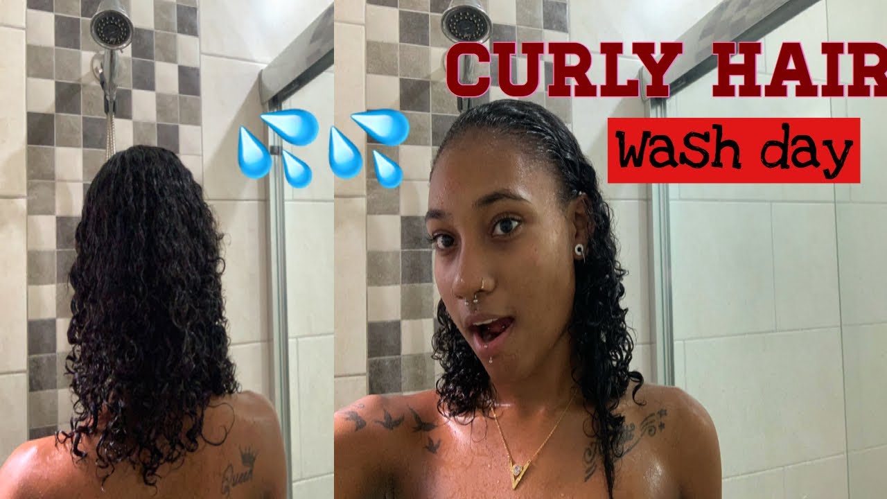  Curly Hair wash day   YouTube