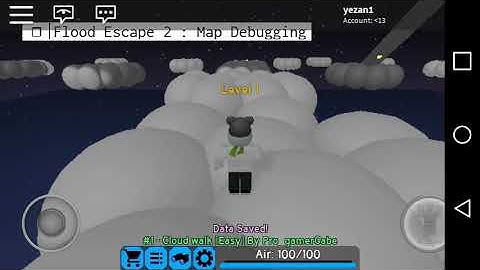 Roblox Flood Escape 2: Cloud Walk (Easy) [Test Map]