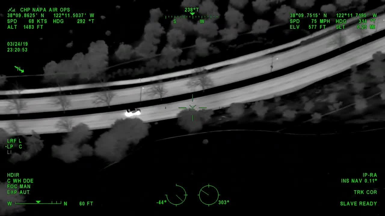 Raw Video: CHP Helicopter Infrared Camera View Of Vallejo Chase - YouTube