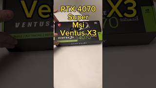 Видеокарта RTX 4070 super MSI Ventus X3 обзор #rtx #nvidia #msi #pc #ddr