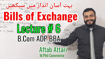 Bills of Exchange #6 | Financial Accounting | B.Com bills of exchange