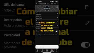 How to change the name of my YouTube channel #shorts #youtubeshorts #youtube