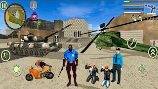 Panther Police Spider Rope Hero Vice Town Simulator - Extreme Fight with Army #10 Android Gameplay screenshot 5