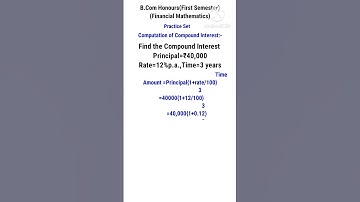 FINANCIAL MATHEMATICS B.Com & B.Com HONOURS #shorts #viral #youtube #shortsfeed #shortvideo #study