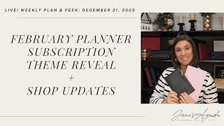 Live Weekly Plan & Peek: February Planner Subscription Theme Reveal + Shop Updates screenshot 4