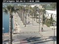 Secuencia de vídeo obtenida a traves de la captura de fotogramas procedentes de la webcam de la autoridad porturia del Cartagena y convertida a vídeo con mencoder.