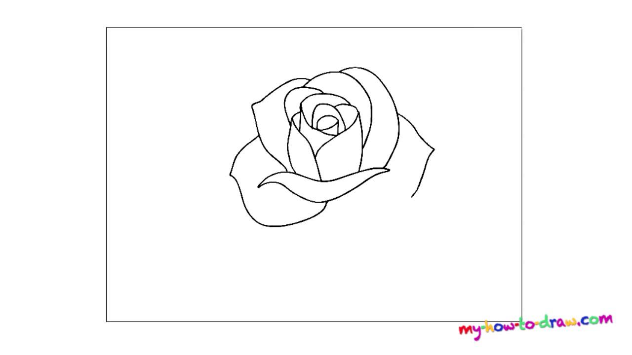 Featured image of post Drawing Of A Rose Easy - When you learn the right way to draw a picture of a rose, you can draw a beautiful bouquet of flowers.