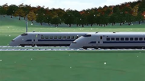 Train Sim - Japan Using Shinkansen S300 at Snowy Day - Simulasi Kereta Api
