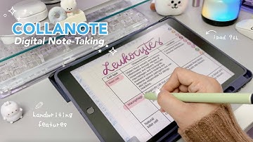 COLLANOTE 📘 Improve Your Digital Handwriting & Note-Taking with These Features ❤︎ Emmy Lou