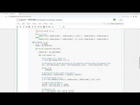 SVM with SMO from Scratch