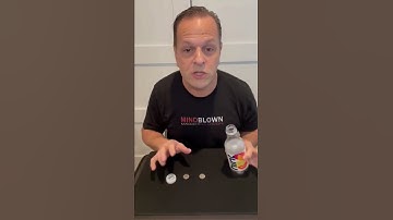 Coin through bottle trick explained