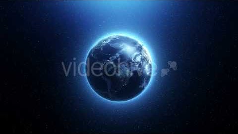 Royalty Free Motion Graphics | The Spinning Earth in Space