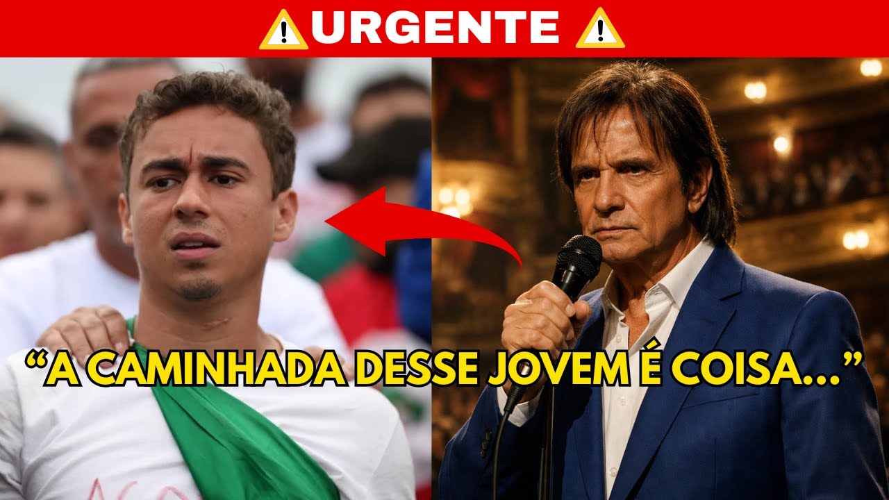 Roberto Carlos faz um DESABAFO ASSUSTADOR em show sobre a CAMINHADA de Nikolas Ferreira...