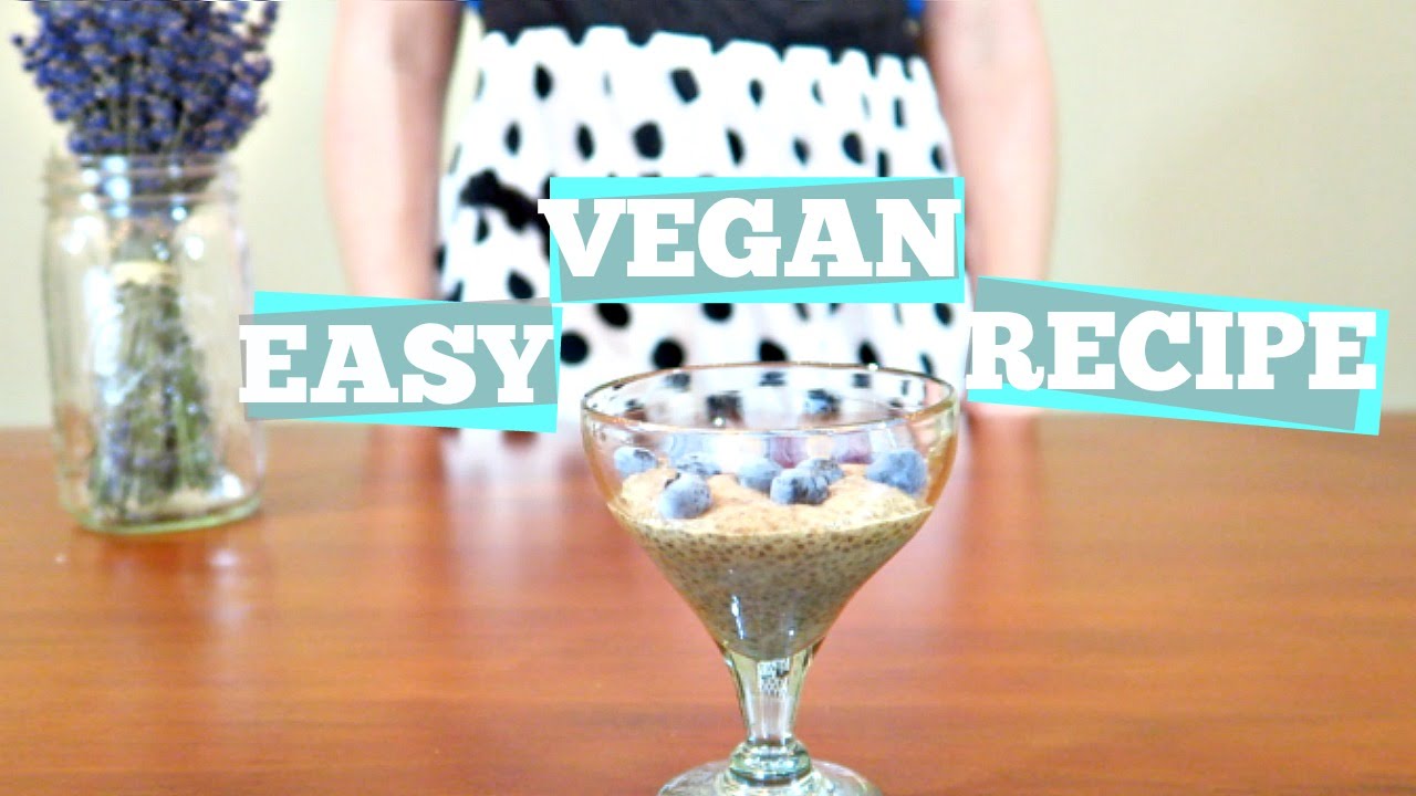 EASY VEGAN BREAKFAST RECIPE | BANANA CHIA SEED PUDDING - YouTube