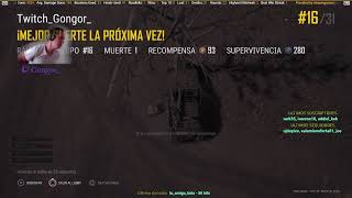 Playerunknown&#39;s Battlegrounds PUBG DIRECTO live PS4 Slim DualShock4