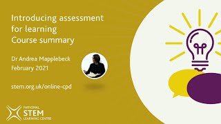 Introducing assessment for learning course summary | February 2021 | Online CPD
