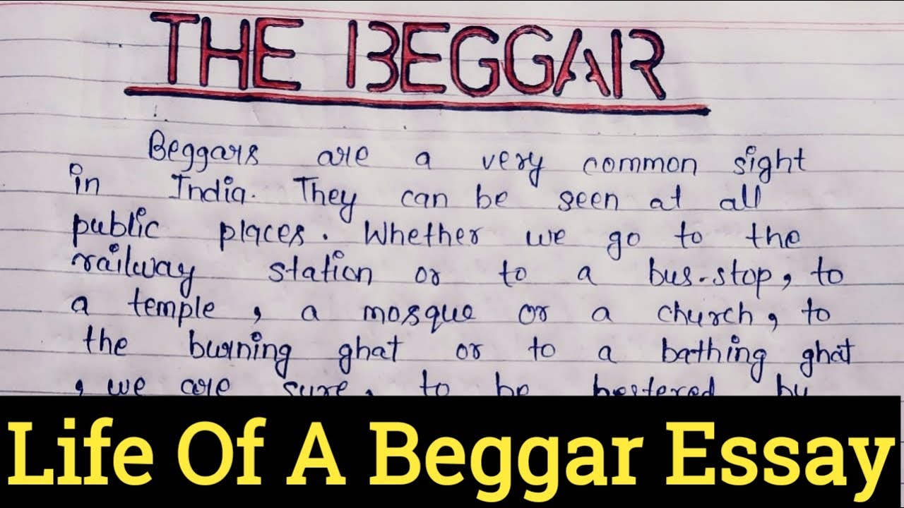 essay on a street beggar
