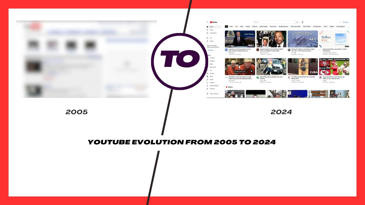 YouTube Evolution: 2005 to 2024 - YouTube