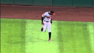 2012/07/23 Jones' leaping catch
