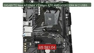 GIGABYTE New A520M K V2 Micro ATX AMD A520 DDR4 M.2 USB3.2 STA... — Best Buy 2026 | Great Quality!