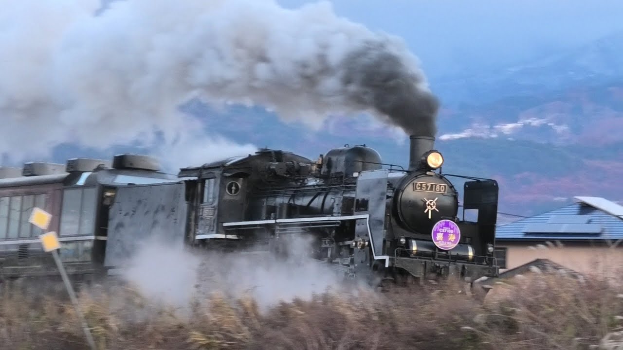 SLばんえつ物語2023冬 クリスマス気分でラストラン - YouTube