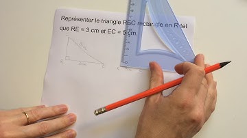 Représenter un triangle rectangle avec l