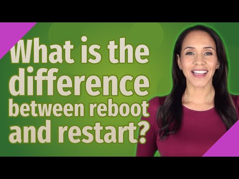 Is reboot and restart the same?
