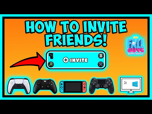 How to Invite Cross Play Friends in Fall Guys (PS4, PS5, Xbox, PC