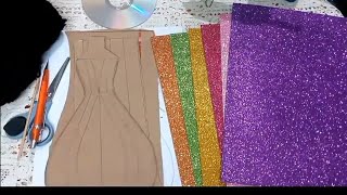 2 فكرة لعمل عروسة المولد بالكرتون والفوم جليتر فرحي بنوتك /إعادة تدوير الكرتون/DIY/Decoration