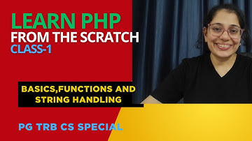 🔥PHP Crash Course ( In Tamil) Basics, Functions & String Handling | PG TRB CS SPECIAL CLASS