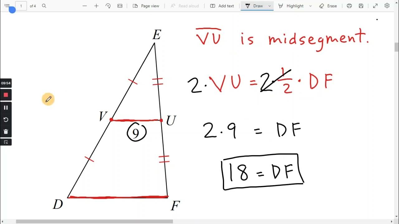 Midsegment of a triangle Kuta software WS (worksheet starts at 415