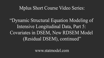 Mplus Short Course Topic 13: DSEM of Intensive Longitudinal Data - Covariates in DSEM (cont