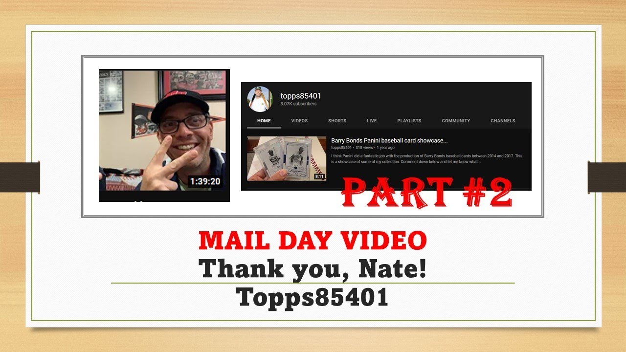 Mail Day - Thank you @topps85401 Part #2 - YouTube