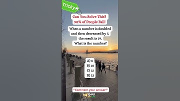 This Riddle FAILS 80% of People! | SAT Speed Test | Solve It Fast! #shorts #math #riddlemathworld
