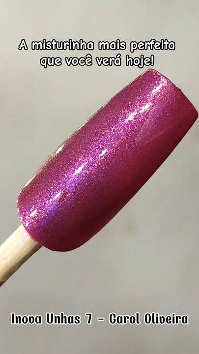A MISTURINHA DE ESMALTES MAIS PERFEITA QUE VOCÊ VERÁ HOJE! TUTORIAL COM RISQUÉ #shorts #unhas