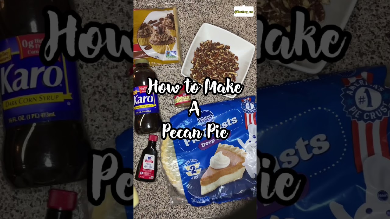 Easy Pecan Pie, How to Make a Pecan Pie, DIY Pecan Pie, Holiday Dessert, 45 Min Pecan Pie,