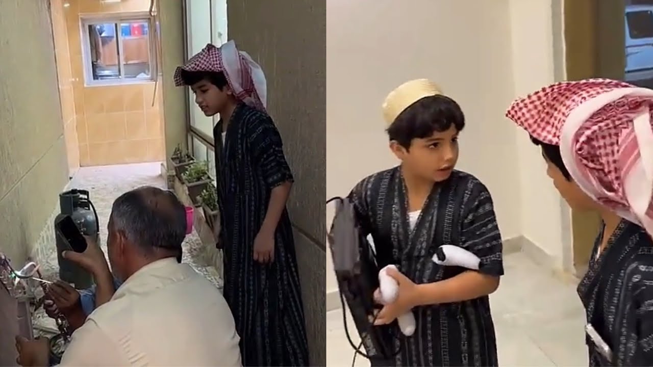 الشباب يلعبون سوني واحمد واقف مع العامل 😂#فراج_قزيع_السهلي سنابات فراج قزيع السهلي