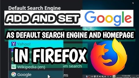 How To Add and Set GOOGLE as Default Search Engine & Startpage In FIREFOX Browser. Only 2 Minutes