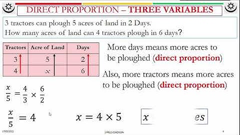 Lesson 4 - Arrow and Table Method for Direct and Inverse Proportion