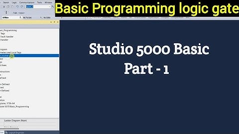 Basic PLC Programming || Basic PLC programming || Studio 5000 | Logic Gate | AND ,OR ,NOT | 🤔🤔🤨