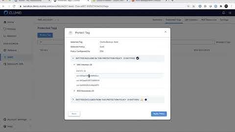 Clumio Protection for AWS EBS in 2 Regions - 2 Minute Demo