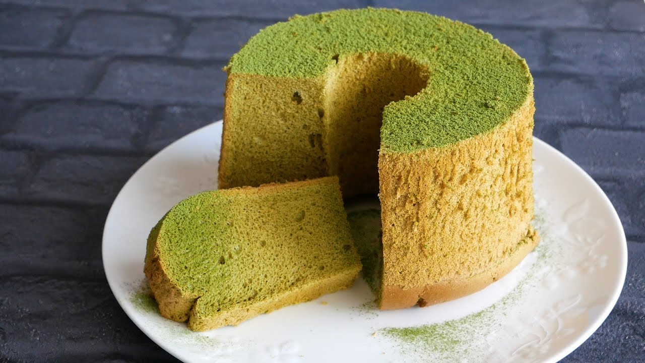 オイルフリー もっちり 豆乳抹茶シフォン Oil Free Matcha Chiffon Cake Youtube