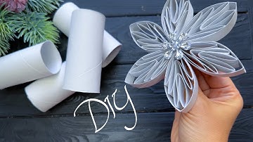 Easy Paper Snowflake Tutorial Toilet Paper Roll Winter Ornaments