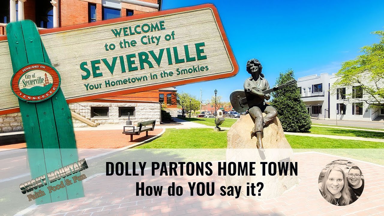 Dolly Partons Hometown! How do YOU say it? Dollys Statue Downtown