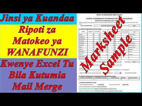 Video: Jinsi Ya Kutathmini Kazi Ya Mwanafunzi Bila Alama Za Upimaji