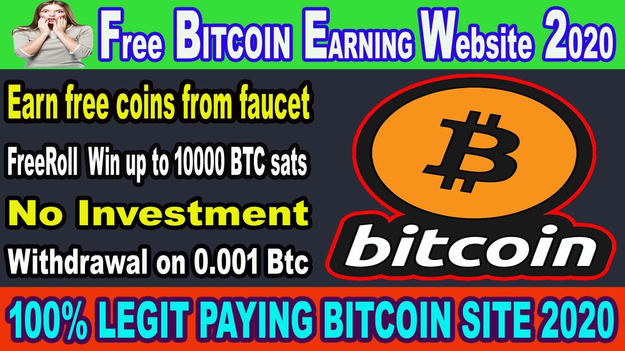 bitcoin earning sites 2020 free