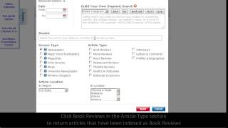 LexisNexis Academic: Finding a Critical Review