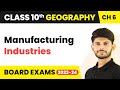 Frequently Asked Questions on Manufacturing Industries - Manufacturing Industries|Class 10 Geography