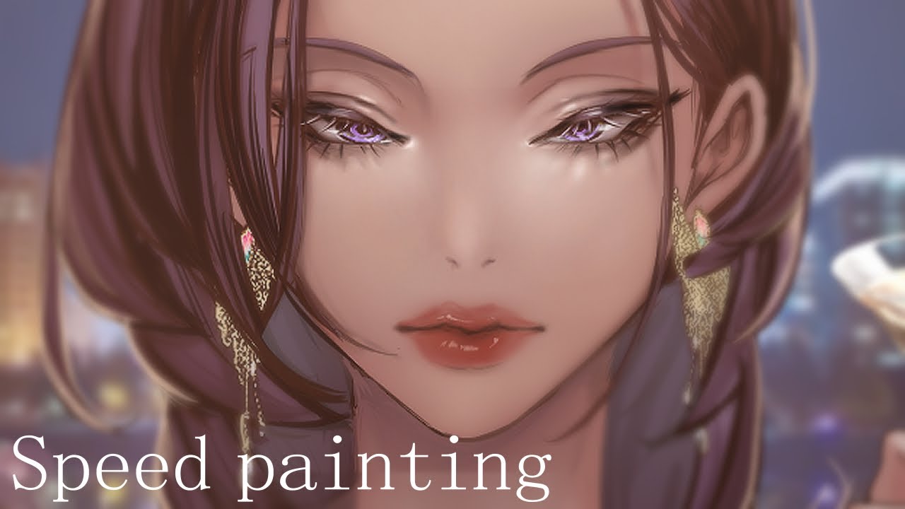 Speed Painting] 웹툰 멋진신세계 스피드페인팅 - YouTube