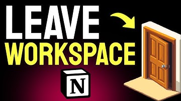 How to LEAVE a Notion Workspace (Step by Step) 2025